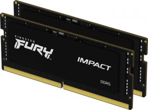 Kingston Pamięć DDR5 SODIMM Fury Impact 64GB(2*32GB)/4800 CL38 [KF548S38IBK2-64]
