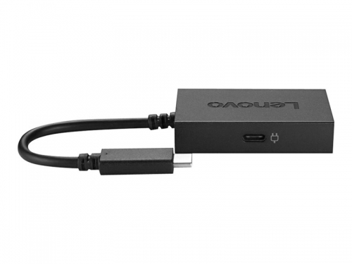 Lenovo - adapter USB-C do VGA + zasilanie [4X90K86568]