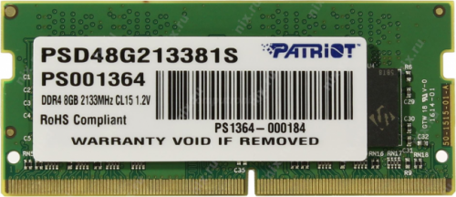 RAM DDR4 Patriot Signature 8GB 2133MHz [PSD48G213381S]