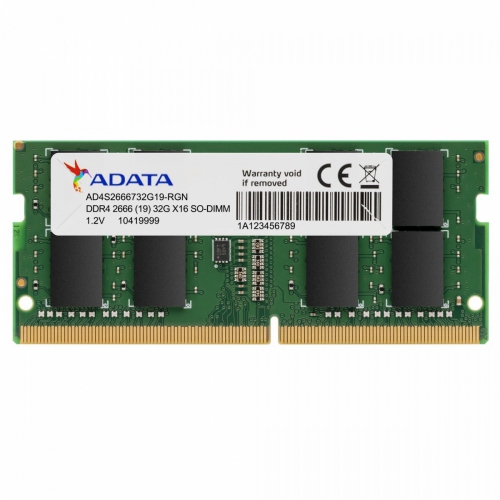 Adata Premier DDR4 2666 SODIMM 32GB CL19 (1x32) STray [AD4S2666732G19-SGN]